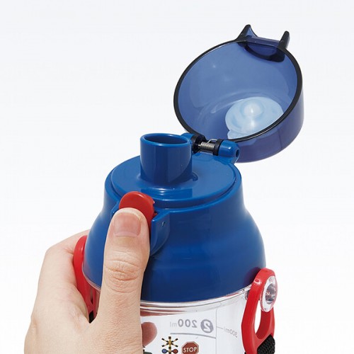 Skater Antibacterial Kid Water Bottle With Strap 480ml  (Train)