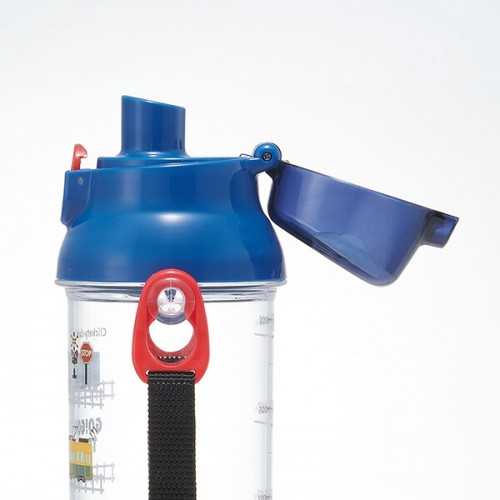Skater Antibacterial Kid Water Bottle With Strap 480ml  (Train)
