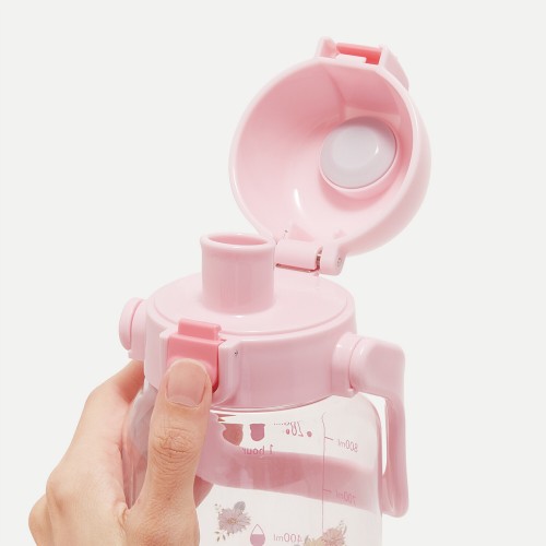 Skater Time Marker Push Open Drink Bottle With Handle 1L – My Melody