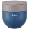 Japan Skater Stainless Insulated Bento Bowl 800ml (Blue) Foldable Handle Japan Skater Stainless Insulated Bento Bowl 800ml (Blue) Foldable Handle