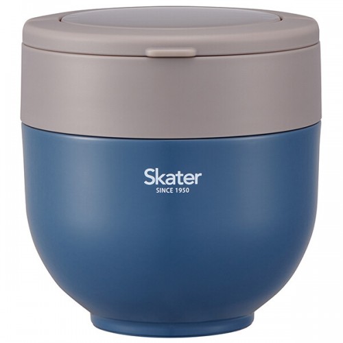 Japan Skater Stainless Insulated Bento Bowl 800ml (Blue) Foldable Handle Japan Skater Stainless Insulated Bento Bowl 800ml (Blue) Foldable Handle