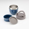 Japan Skater Stainless Insulated Bento Bowl 800ml (Blue) Foldable Handle Japan Skater Stainless Insulated Bento Bowl 800ml (Blue) Foldable Handle