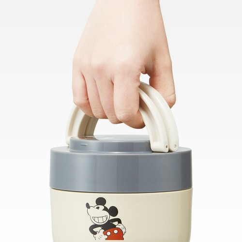 Japan Skater Stainless Insulation Bento Bowl 540ml (Mickey) Foldable Handle Japan Skater Stainless Insulation Bento Bowl 540ml (Mickey) Foldable Handle