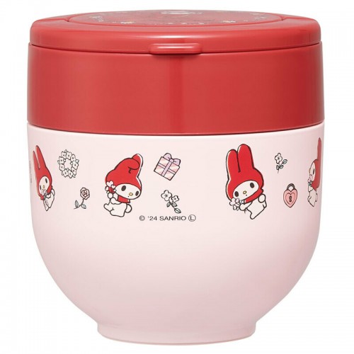 Japan Skater Stainless Insulated Bento Bowl 540ml (My Melody) Foldable Handle Japan Skater Stainless Insulated Bento Bowl 540ml (My Melody) Foldable Handle