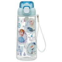 Skater Antibacterial Kid Water Bottle With Strap 630ml (Frozen)