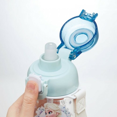 Skater Antibacterial Kid Water Bottle With Strap 630ml (Frozen)