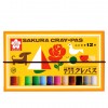 SAKURA Crypas Bold-Roll Crayons (12 Colors)  SAKURA Crypas Bold-Roll Crayons (12 Colors)
