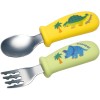 Skater Baby Silicone Spoon and Fork Set – 11cm Dinosaurs