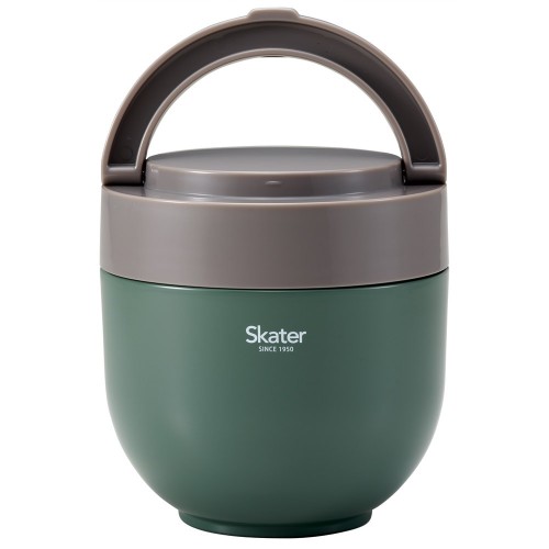 Japan Skater Stainless Insulated Bento Bowl 1250ml (Green) Foldable Handle Japan Skater Stainless Insulated Bento Bowl 1250ml (Green) Foldable Handle