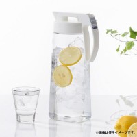 Japan Wide Mouth Vertical/Horizontal Cold Water Bottle Pot 2.1L(White)