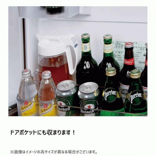 Japan Wide Mouth Vertical/Horizontal Cold Water Bottle Pot 2.1L(White) Japan Wide Mouth Vertical/Horizontal Cold Water Bottle Pot 2.1L(White)