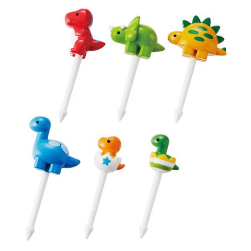 Japan Mama's Assist Lunch Box Food Picks 6pcs（Dinosaur）