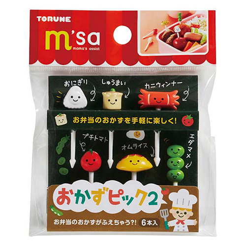 Japan Mama's Assist Lunch Box Food Picks 6Pcs (Bento Dish) Japan Mama's Assist Lunch Box Food Picks 6Pcs (Bento Dish)