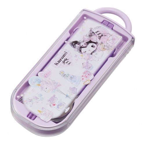 Japan SKATER Antibacterial Children's Lunch Cutlery Set(Kuromi) Japan SKATER Antibacterial Children's Lunch Cutlery Set(Kuromi)