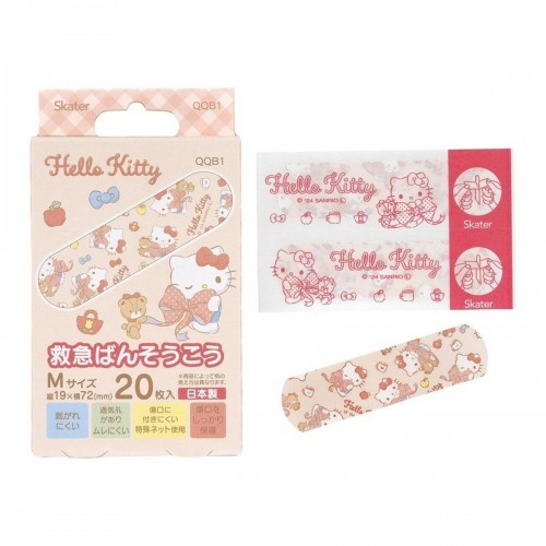 First Aid Band Aids Plasters 20pcs M - Hello Kitty