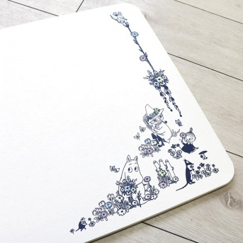 Yokozuna Diatomaceous Earth Bath Mat (Moomin Flower Garden)