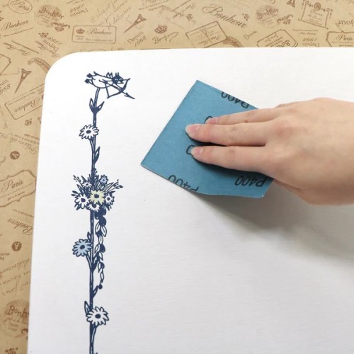 Yokozuna Diatomaceous Earth Bath Mat (Moomin Flower Garden)