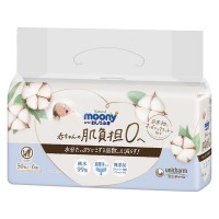 Japan Unicharm  Natural Moony Wipes 50 Sheets x 6 Pack