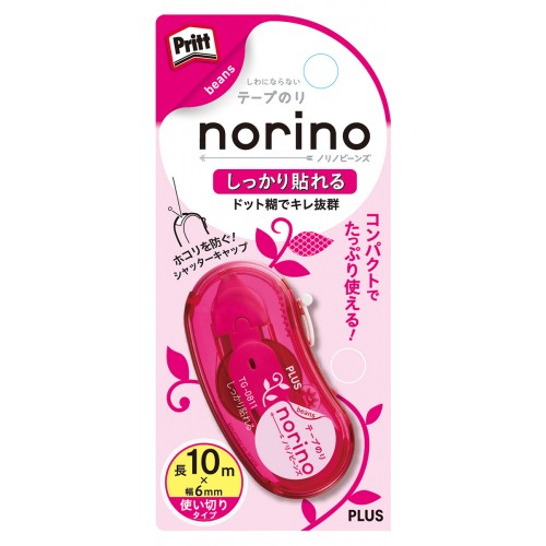 Japan Norino Dots Double Sided Tape (Clear Pink)