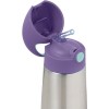B.BOX Insulated Straw Drink Bottle 350ml Lilac Pop B.BOX Insulated Straw Drink Bottle 350ml Lilac Pop
