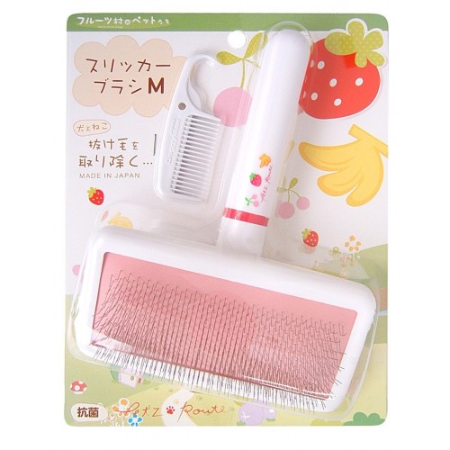 Japan Petz Route Fruit Village Slicker Brush(M）