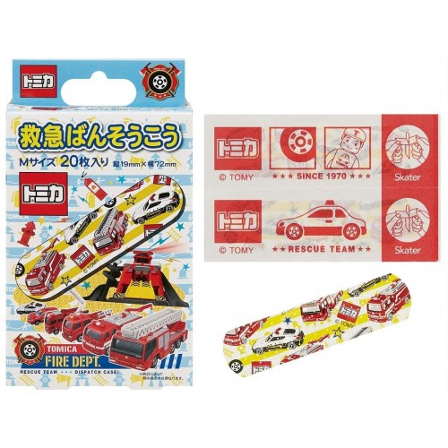 SKATER Band Aid Plasters M 20pcs (Tomica Rescue Team）