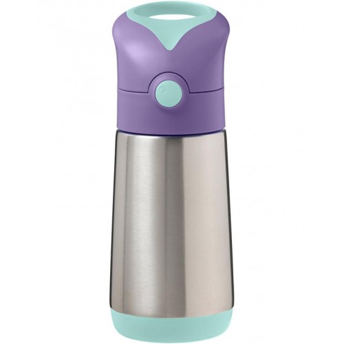 B.BOX Insulated Straw Drink Bottle 350ml Lilac Pop B.BOX Insulated Straw Drink Bottle 350ml Lilac Pop