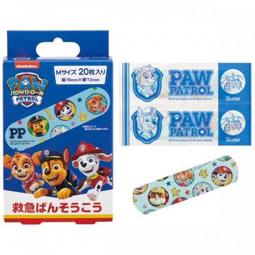 SKATER Band Aid Plasters M 20pc（ Paw Patrol ）