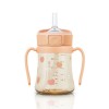GROSMIMI Peach Flower PPSU Straw Cup + Weighted Straw 200ml (Rose Coral) GROSMIMI Peach Flower PPSU Straw Cup + Weighted Straw 200ml (Rose Coral)