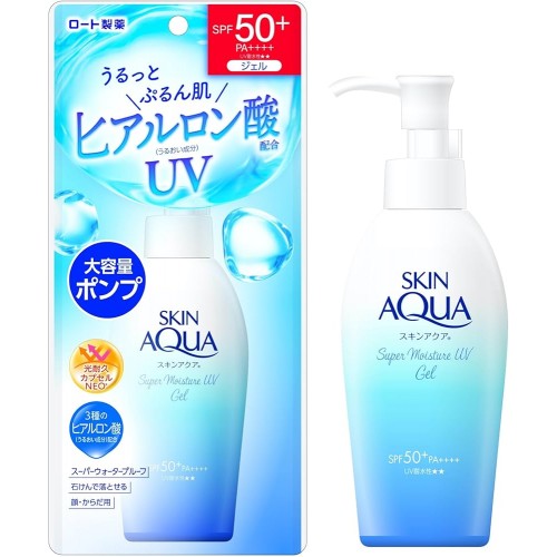 Rohto Skin Aqua SPF50+ Sunscreen Super Moisture Gel Pump 140g
