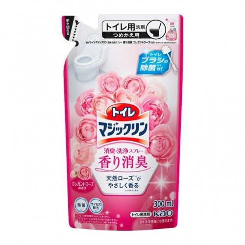 KAO Toiletry Cleaner Spray Refill 300mL (Rose)