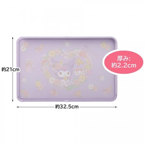 Skater Antibacterial Chopping Board With Side Guards (Kuromi)32.5*21cm Skater Antibacterial Chopping Board With Side Guards (Kuromi)32.5*21cm