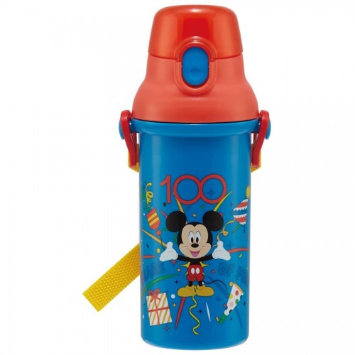 Skater Antibacterial Kid Water Bottle With Strap 480ml  (Mickey Mouse)