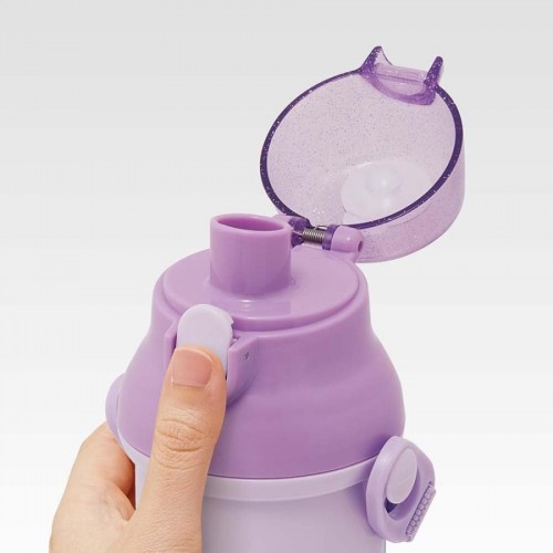 Skater Antibacterial Kid Water Bottle With Strap 480ml (Kuromi)
