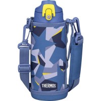 Thermos 2-Way Stainless Steel Vacuum Insulated Water Bottle 800ml（Blue Camouflage）