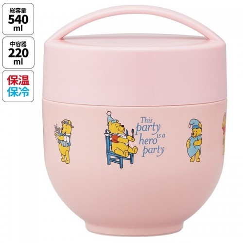 Japan Skater Stainless Insulation Bento Bowl 540ml (Winnie The Pooh) Japan Skater Stainless Insulation Bento Bowl 540ml (Winnie The Pooh)