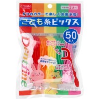 Japan Create Children Dental Floss (5-Color/50Pcs)