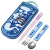 Japan SKATER Antibacterial Children's Lunch Cutlery Set (Stitch）
