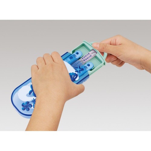 Japan SKATER Antibacterial Children's Lunch Cutlery Set (Stitch）
