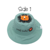 Canada FlapJackKids  Reversible Baby and Kids Sun Hat （ Lion | Sloth/ L 4-6y）No Chin Strap