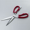 GREEN BELL Stainless Kitchen Cooking Scissors Long-Type 23.5cm (Red)