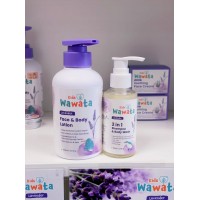 WAWATA Kids Face & Body Lotion 300ml (FREE Wawata Kids 2 in 1 Shampoo & Body Wash 100ml)