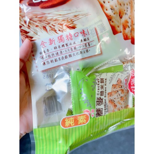 Taiwan KaHo Vegan Buckwheat Brown Rice Cracker 300g Taiwan KaHo Vegan Buckwheat Brown Rice Cracker 300g