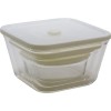 Japan Iwaki Heat-resistant Glass Airtight Food Container Set 3pcs (White)