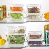 Japan Iwaki Heat-resistant Glass Airtight Food Container Set 3pcs (White)