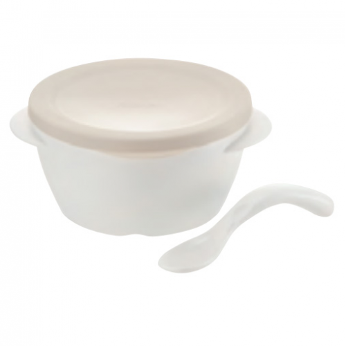Japan Richell Stainless Bowl With Lid+Spoon Size L Japan Richell Stainless Bowl With Lid+Spoon Size L