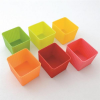 Sugar Land Lunchbox Silicone Cup Square 5pcs (Mix Colour）