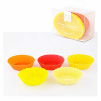 Sugar Land Lunchbox Silicone Cup Oval 5pcs（Yellow/Orange）