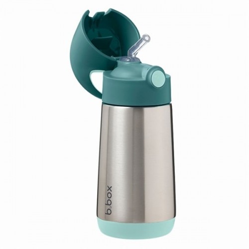 B.BOX Insulated Straw Drink Bottle 350ml Emerald Forest B.BOX Insulated Straw Drink Bottle 350ml Emerald Forest