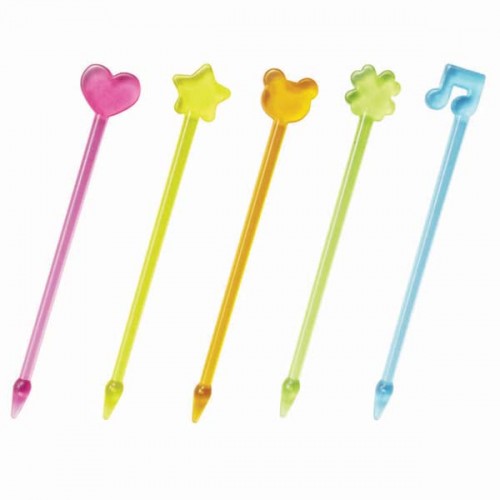 Japan Mama's Assist Lunch Box food Picks 50pcs（Rainbow）